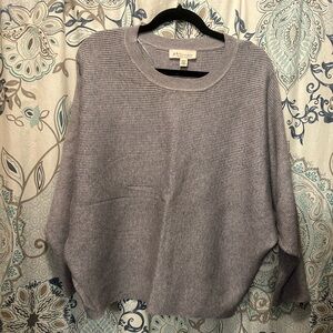 Gray batwing sweater